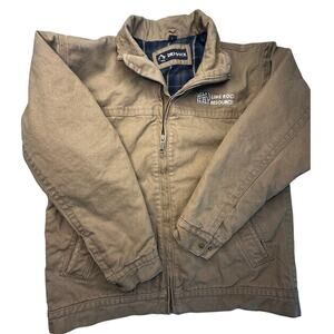 Dri Duck Maverick 5028 Jacket Brown Blanket Lined Canvas Work Coat L Minimalist